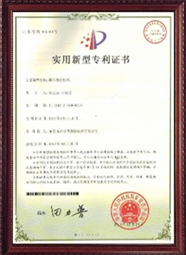 實用(yòng)新型專利(li)證書